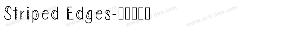 Striped Edges字体转换